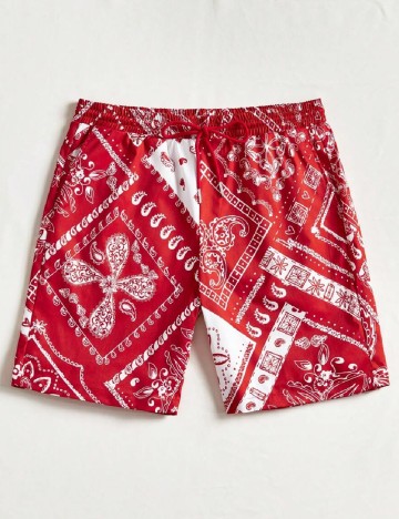 
						Pantaloni scurti SHEIN, rosu