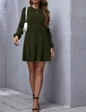 Rochie scurta SHEIN, verde
