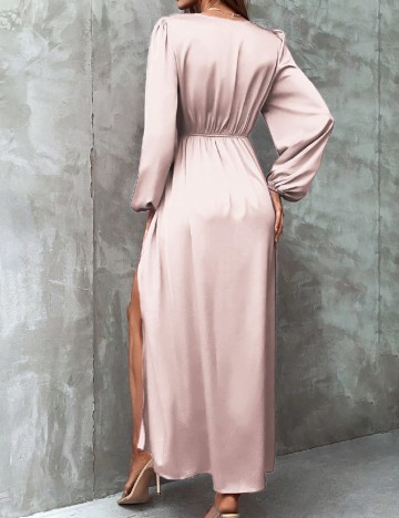 Rochie lunga SHEIN, roz pudra