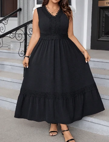 Rochie lunga SHEIN CURVE, negru