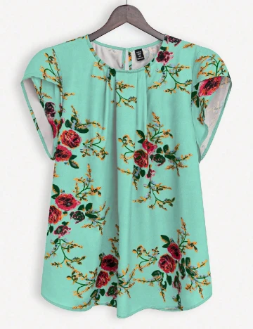 Bluza SHEIN CURVE, turcoaz