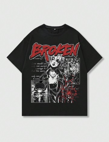 
						Tricou Romwe, negru