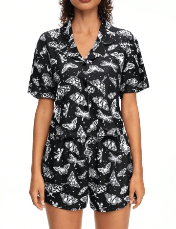 Pijama Romwe, negru