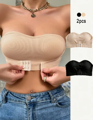 Set sutiene 2 bucati SHEIN, crem/negru Crem
