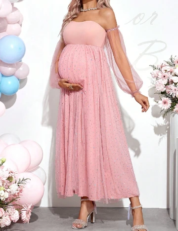 Rochie lunga SHEIN Maternity, roz