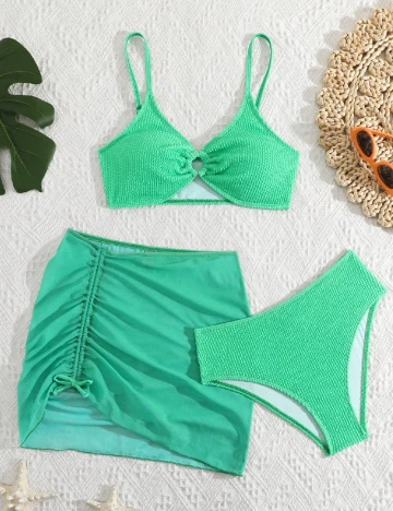 Costum de baie Shein Kids, verde