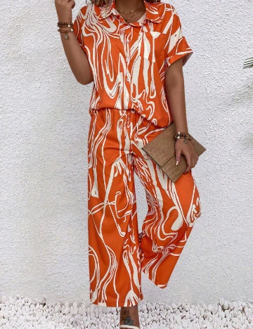 Compleu SHEIN CURVE, portocaliu
