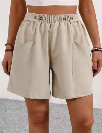 Pantaloni scurti SHEIN CURVE, bej