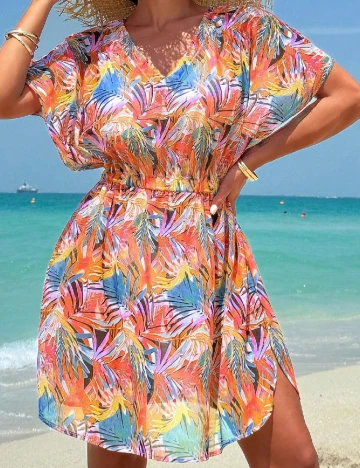 Rochie de plaja SHEIN, mix culori