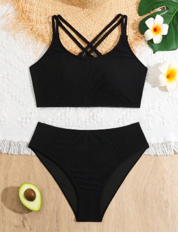 
						Costum de baie Shein Kids, negru