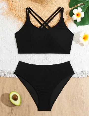 Costum de baie Shein Kids, negru
