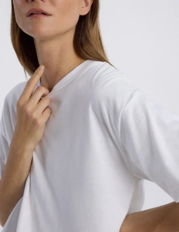 Tricou Reserved, alb