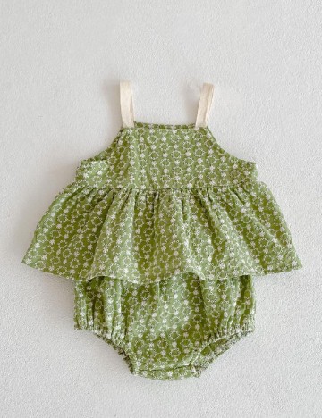 
						Costum de baie Shein Kids, verde