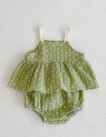 Costum de baie Shein Kids, verde