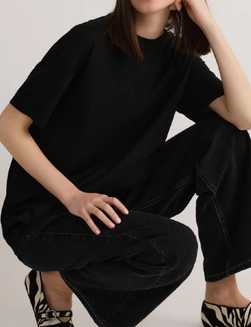Tricou Reserved, negru