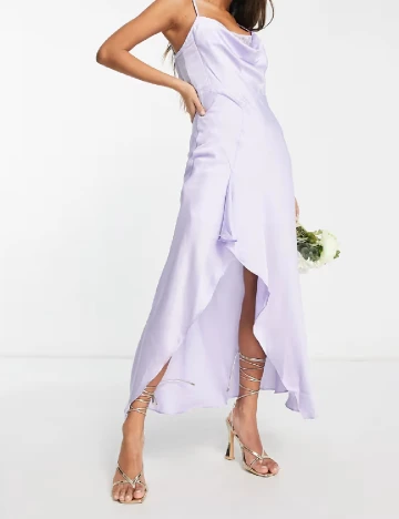Rochie lunga Liquorish, mov Mov