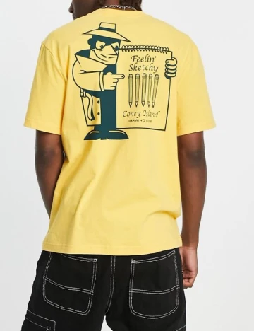 Tricou Coney Island Picnic, galben