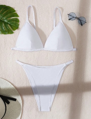 
						Costum de baie SHEIN CURVE, alb