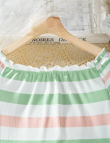 Compleu Shein Kids, mix culori Verde