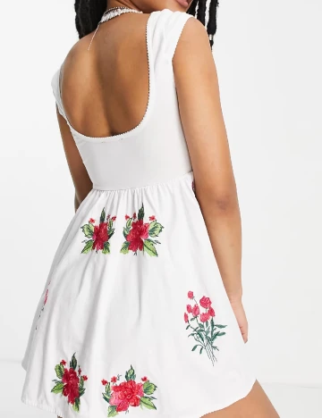 Rochie scurta ASOS, alb