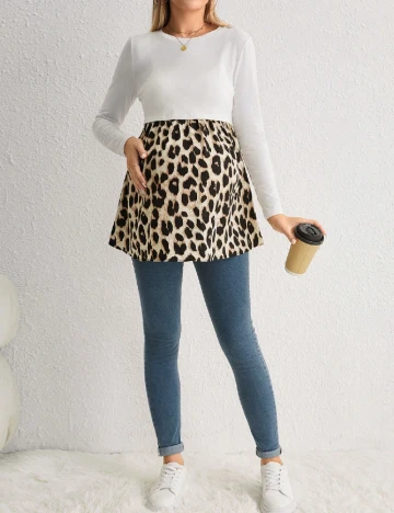 Bluza SHEIN Maternity, animal print