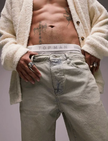 Blugi Topman, albastru