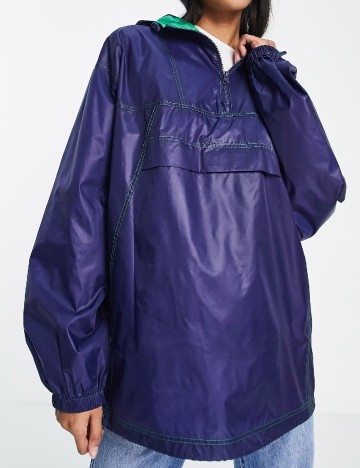 
						Jacheta de ploaie ASOS, albastru