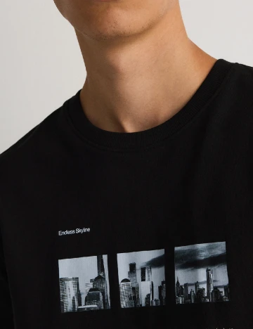 Tricou Reserved, negru