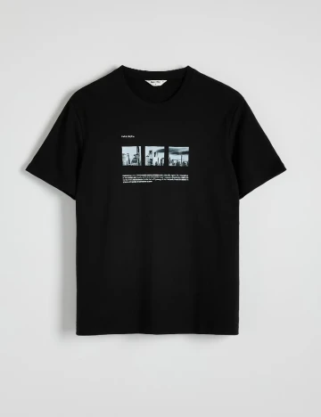 Tricou Reserved, negru