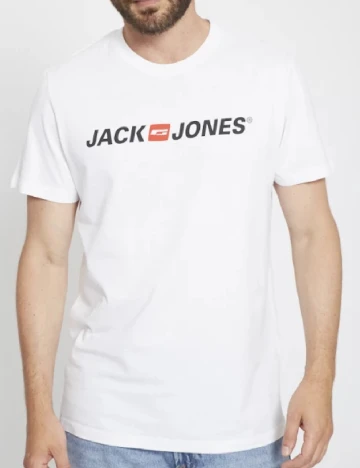 Tricou Jack&Jones Plus Size Men, alb Alb