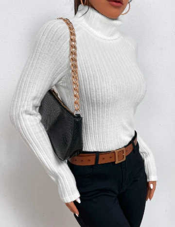 Bluza SHEIN, alb Alb