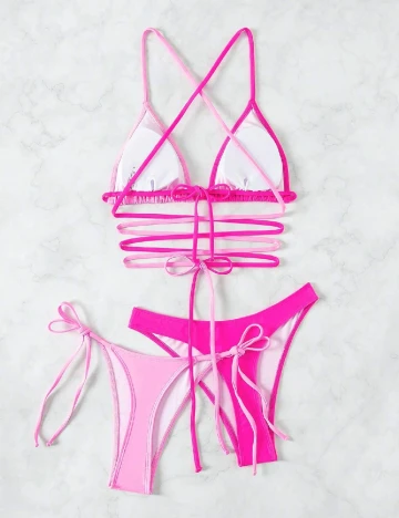 Costum de baie SHEIN, roz Roz