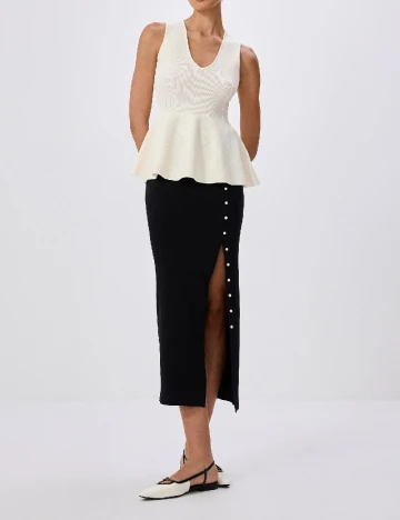 Bluza Reserved, ecru Alb