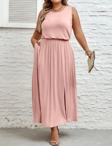 Rochie lunga Emery Rose Curve, roz