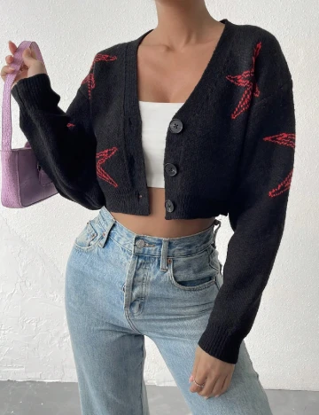Cardigan SHEIN, negru