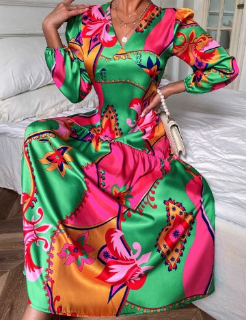 
						Rochie lunga SHEIN, mix culori