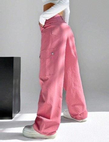 Pantaloni SHEIN, roz