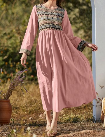
						Rochie lunga SHEIN, roz