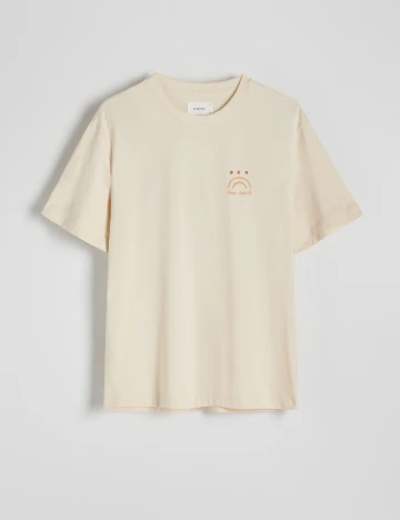 Tricou Reserved, crem