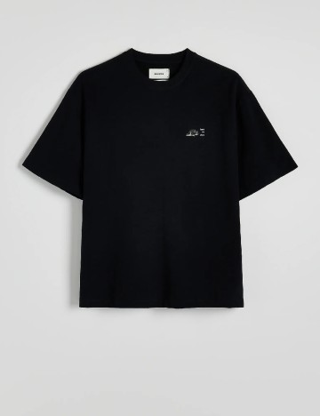 
						Tricou Reserved, negru