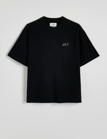 Tricou Reserved, negru