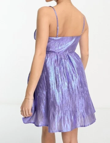 Rochie scurta Collective The Label, mov Mov