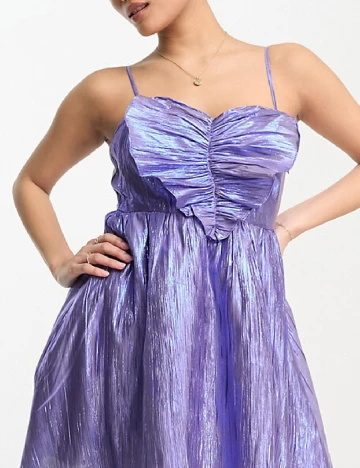 Rochie scurta Collective The Label, mov Mov