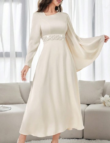 
						Rochie lunga SHEIN, ecru