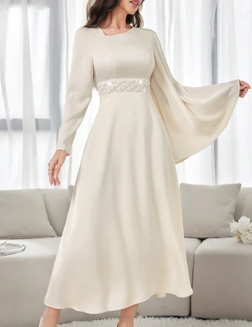 Rochie lunga SHEIN, ecru