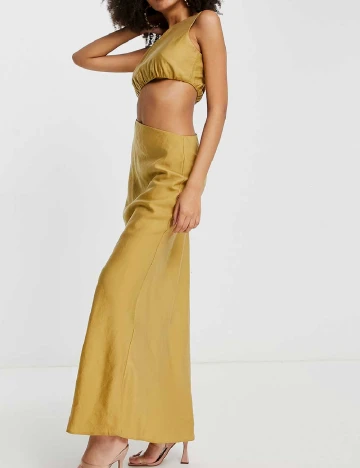 Rochie lunga ASOS, mustar