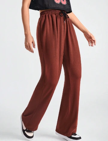 Pantaloni SHEIN, maro