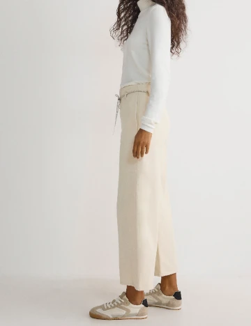 Pantaloni Reserved, crem