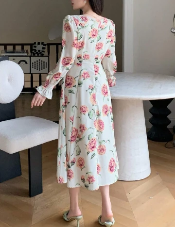 Rochie medie Dazy, floral print Floral print