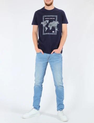 Tricou Milano Bulls, bleumarin